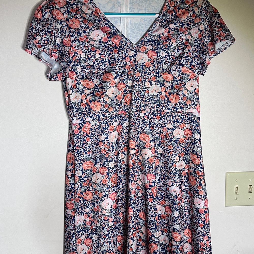 Floral V-Neck Dress